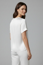 T-shirt da Donna con Girocollo e Maniche Corte